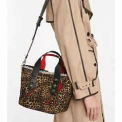 Christian Louboutin Frangibus Leopard-print Canvas Tote