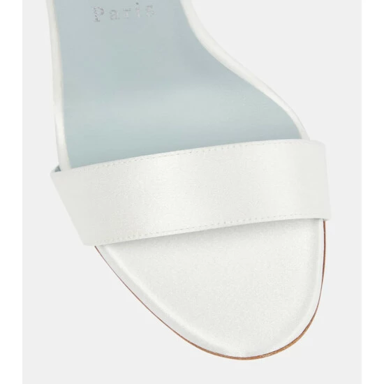 Christian Louboutin Sandale Du Désert 100 Embellished Satin Crêpe Sandals 5 Christian Louboutin Sandale Du Désert 100 Embellished Satin Crêpe Sandals - Image 5