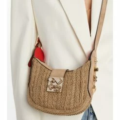 Christian Louboutin Carasky Mini Woven Leather Shoulder Bag