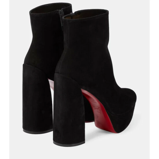 Christian Louboutin Movida 130 Suede Ankle Boots 2 Christian Louboutin Movida 130 Suede Ankle Boots - Image 2