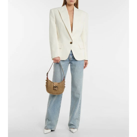 Christian Louboutin Carasky Mini Woven Leather Shoulder Bag 4 Christian Louboutin Carasky Mini Woven Leather Shoulder Bag - Image 4