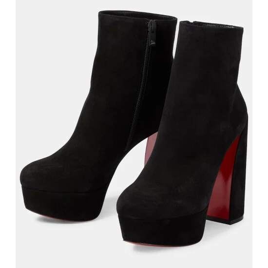 Christian Louboutin Movida 130 Suede Ankle Boots 4 Christian Louboutin Movida 130 Suede Ankle Boots - Image 4