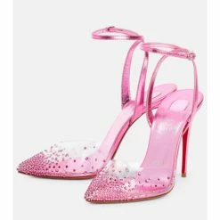 Christian Louboutin Spikaqueen 100 Embellished PVC Pumps -Christian Louboutin Sales unnamed file 2364
