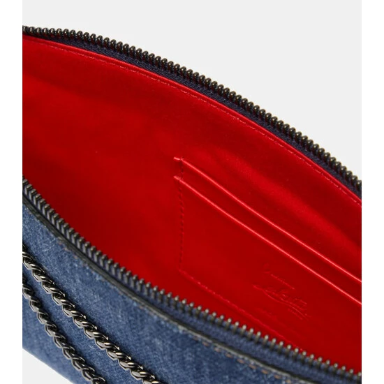 Christian Louboutin Loubila Denim Clutch 2 Christian Louboutin Loubila Denim Clutch - Image 2