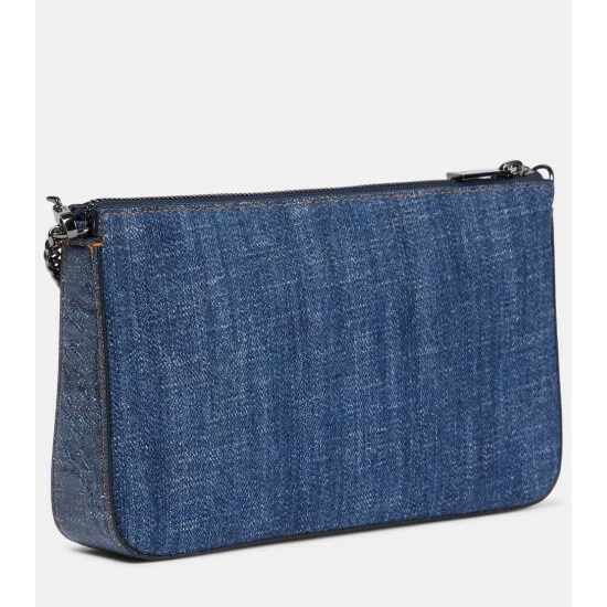Christian Louboutin Loubila Denim Clutch 3 Christian Louboutin Loubila Denim Clutch - Image 3