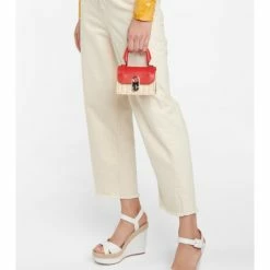 Christian Louboutin Elisa Nano Leather And Raffia Tote