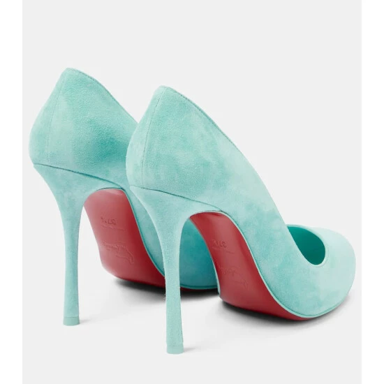 Christian Louboutin Dolly 100 Suede Pumps 2 Christian Louboutin Dolly 100 Suede Pumps - Image 2