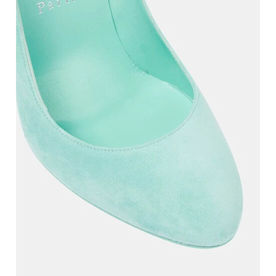 Christian Louboutin Dolly 100 Suede Pumps 5 Christian Louboutin Dolly 100 Suede Pumps - Image 5