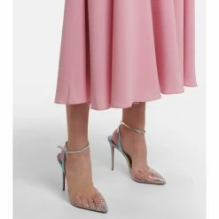 Christian Louboutin Spikaqueen 100 PVC And Leather Pumps -Christian Louboutin Sales unnamed file 2492