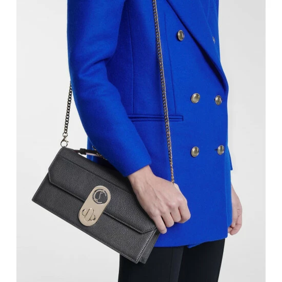 Christian Louboutin Elisa Baguette Leather Shoulder Bag 1 Christian Louboutin Elisa Baguette Leather Shoulder Bag