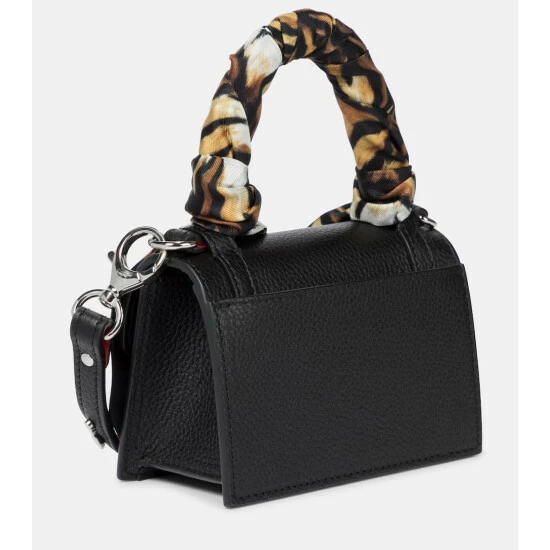 Christian Louboutin Elisa Nano Silk-trimmed Leather Tote 3 Christian Louboutin Elisa Nano Silk-trimmed Leather Tote - Image 3