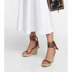 Christian Louboutin Monica Du Désert Espadrille Wedges -Christian Louboutin Sales unnamed file 2567