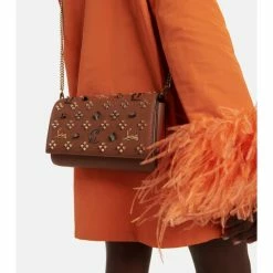 Christian Louboutin Paloma Embellished Leather Clutch