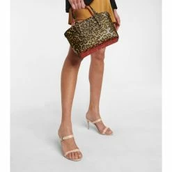 Christian Louboutin Cabata Small Leopard-print Leather Tote