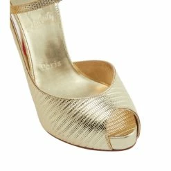 Christian Louboutin Jenlove Alta 120 Metallic Leather Peep-toe Pumps -Christian Louboutin Sales unnamed file 2608