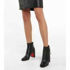 Christian Louboutin Ziptotal 85 Leather Ankle Boots -Christian Louboutin Sales unnamed file 2626