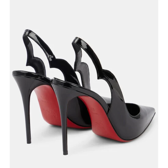 Christian Louboutin Hot Chick Leather Slingback Pumps 2 Christian Louboutin Hot Chick Leather Slingback Pumps - Image 2