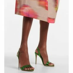 Christian Louboutin O Marylin 100 Metallic Leather Sandals -Christian Louboutin Sales unnamed file 2646