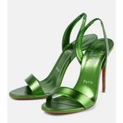 Christian Louboutin O Marylin 100 Metallic Leather Sandals -Christian Louboutin Sales unnamed file 2647
