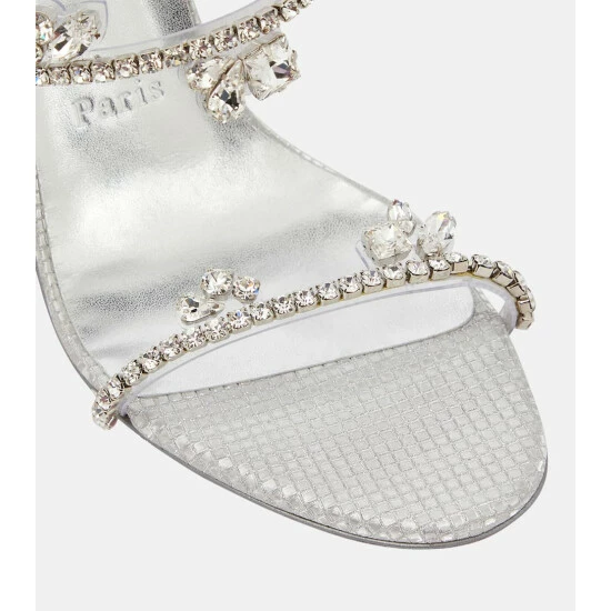 Christian Louboutin Just Queen 100 Embellished Sandals 5 Christian Louboutin Just Queen 100 Embellished Sandals - Image 5