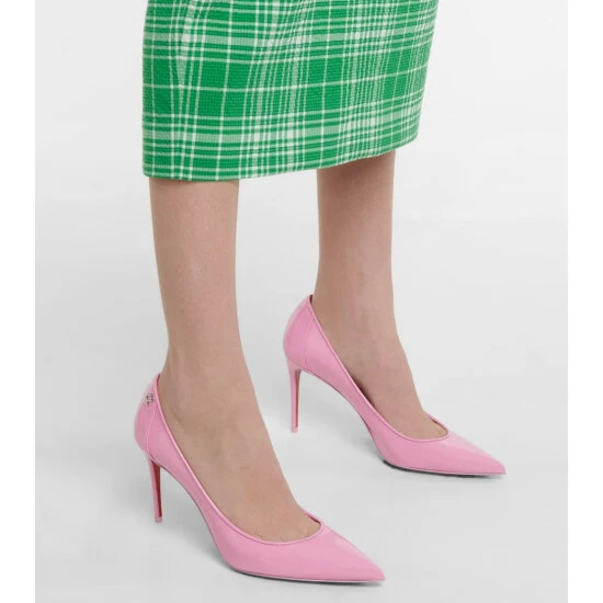 Christian Louboutin Sporty Kate 85 Patent Leather Pumps 3 Christian Louboutin Sporty Kate 85 Patent Leather Pumps - Image 3