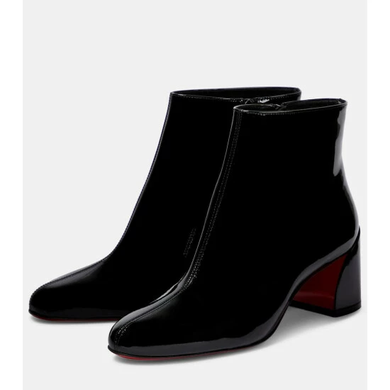 Christian Louboutin Turela 55 Patent Leather Ankle Boots 4 Christian Louboutin Turela 55 Patent Leather Ankle Boots - Image 4