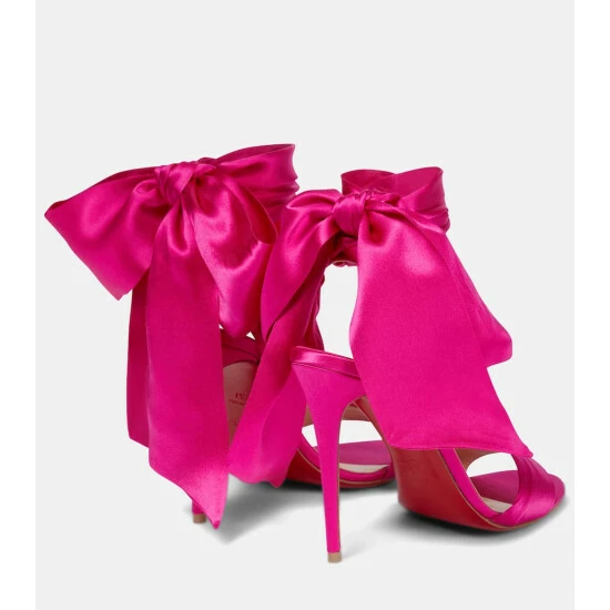 Christian Louboutin Vampanodo Du Desert 100 Satin Sandals 2 Christian Louboutin Vampanodo Du Desert 100 Satin Sandals - Image 2