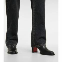 Christian Louboutin Lock Booty 70 Leather Ankle Boots 7 Christian Louboutin Lock Booty 70 Leather Ankle Boots -Christian Louboutin Sales unnamed file 2723