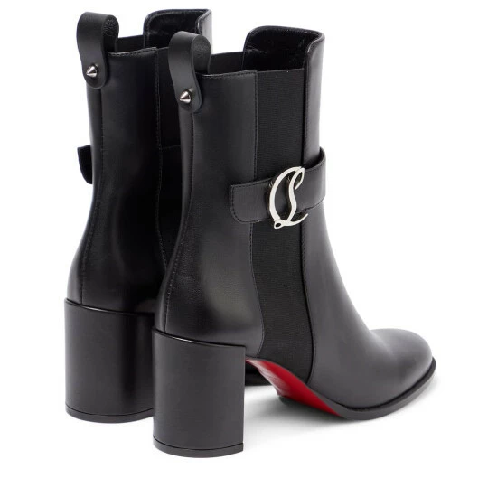 Christian Louboutin CL Chelsea Booty Leather Boots 2 Christian Louboutin CL Chelsea Booty Leather Boots - Image 2