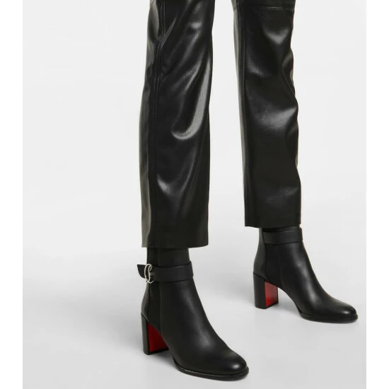 Christian Louboutin CL Chelsea Booty Leather Boots 3 Christian Louboutin CL Chelsea Booty Leather Boots - Image 3