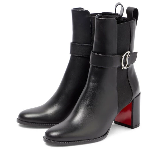 Christian Louboutin CL Chelsea Booty Leather Boots 4 Christian Louboutin CL Chelsea Booty Leather Boots - Image 4