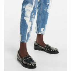 Christian Louboutin Mattia Spikes Leather Loafers -Christian Louboutin Sales unnamed file 2775