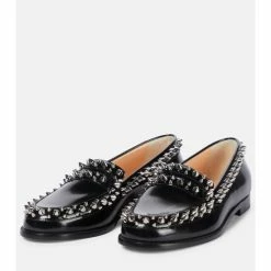 Christian Louboutin Mattia Spikes Leather Loafers -Christian Louboutin Sales unnamed file 2776