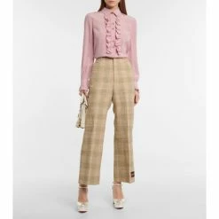 Christian Louboutin Coluna 130 Metallic Leather Platform Pumps