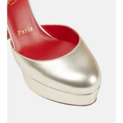 Christian Louboutin Coluna 130 Metallic Leather Platform Pumps -Christian Louboutin Sales unnamed file 2782