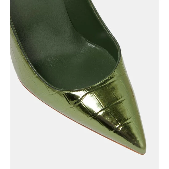 Christian Louboutin Kate Croc-effect Leather Pumps 5 Christian Louboutin Kate Croc-effect Leather Pumps - Image 5