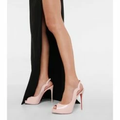 Christian Louboutin Hot Chick Patent Leather Slingback Pumps -Christian Louboutin Sales unnamed file 2795