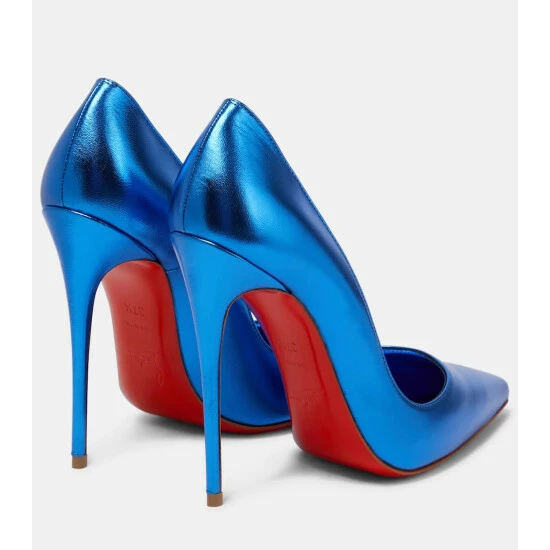 Christian Louboutin So Kate 120 Metallic Leather Pumps 2 Christian Louboutin So Kate 120 Metallic Leather Pumps - Image 2