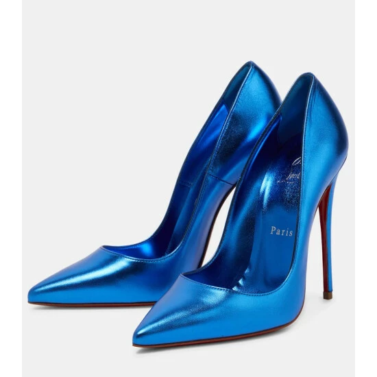 Christian Louboutin So Kate 120 Metallic Leather Pumps 4 Christian Louboutin So Kate 120 Metallic Leather Pumps - Image 4
