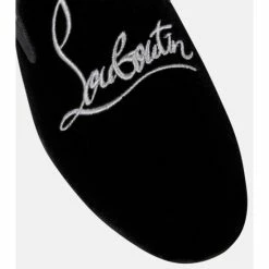 Christian Louboutin Navy Coolito Donna Velvet Slippers -Christian Louboutin Sales unnamed file 2855