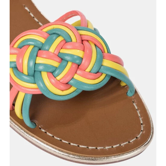 Christian Louboutin Ella Suede And Leather Sandals 5 Christian Louboutin Ella Suede And Leather Sandals - Image 5