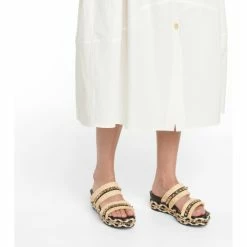 Christian Louboutin Voltinoudou Raffia Wedge Sandals -Christian Louboutin Sales unnamed file 2875