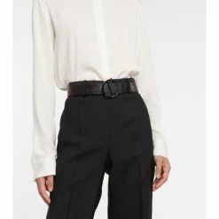 Christian Louboutin Lazer-cut Leather Belt