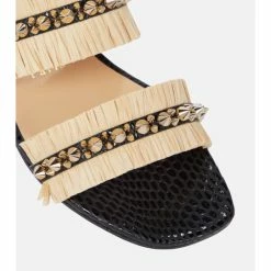 Christian Louboutin Marivodou Embellished Raffia Sandals 9 Christian Louboutin Marivodou Embellished Raffia Sandals -Christian Louboutin Sales unnamed file 2884