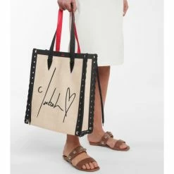 Christian Louboutin Cabalace Small Leather-trimmed Tote