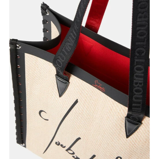 Christian Louboutin Cabalace Small Leather-trimmed Tote 2 Christian Louboutin Cabalace Small Leather-trimmed Tote - Image 2
