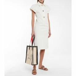 Christian Louboutin Cabalace Small Leather-trimmed Tote 7 Christian Louboutin Cabalace Small Leather-trimmed Tote -Christian Louboutin Sales unnamed file 2909