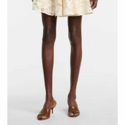 Christian Louboutin East Mule 55 Croc-effect Leather Sandals -Christian Louboutin Sales unnamed file 2986