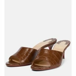Christian Louboutin East Mule 55 Croc-effect Leather Sandals -Christian Louboutin Sales unnamed file 2987