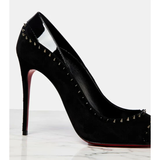 Christian Louboutin Duvette Spikes 100 Suede Pumps 5 Christian Louboutin Duvette Spikes 100 Suede Pumps - Image 5